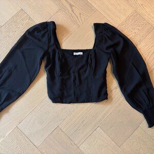 Abercrombie puff-sleeve blouse